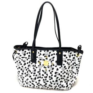 MCM LOVELESS Collaboration Dalmatian Studs Shoulder Bag Tote Bag Black/White